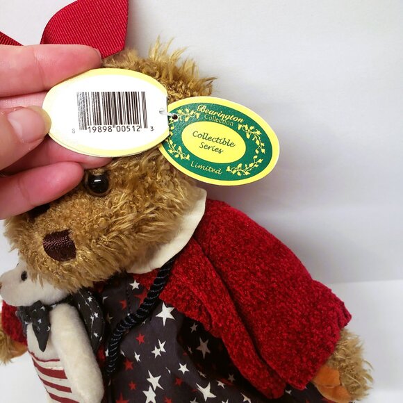 Bearington Bears Betsy & Ross USA Stars Stripes Patriotic Plush Tags #1078 - Picture 7 of 7